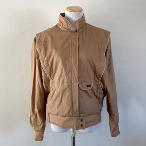 Tan 70’s-80’s Sport or Wind Breaker Jacket